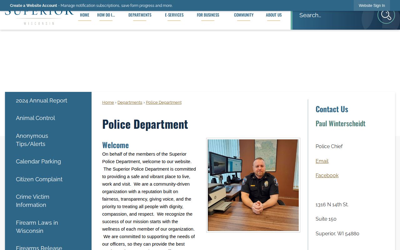 Douglas County Superior Police Department booking-record source